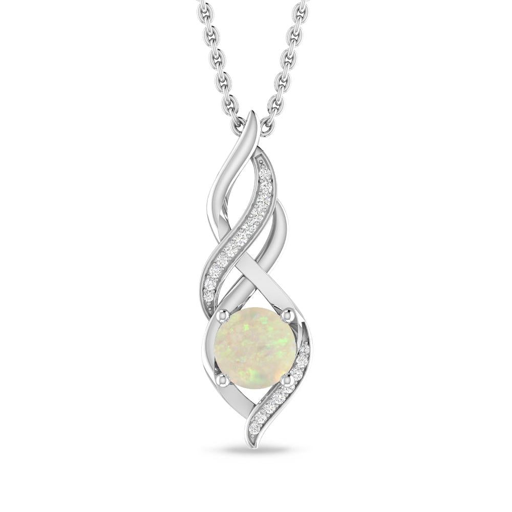 White Gold - Opal