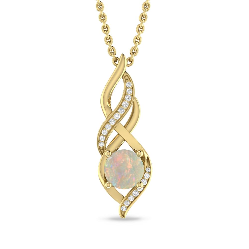 Yellow Gold - Opal