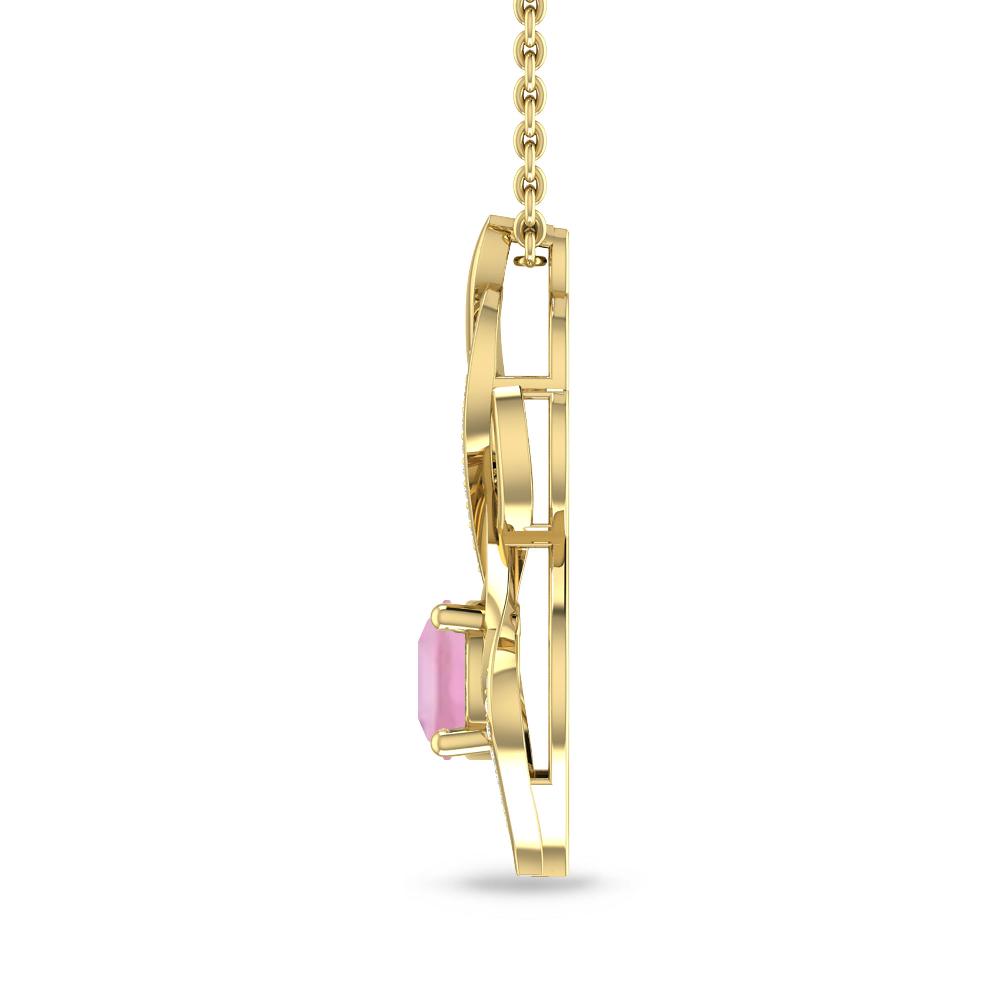 Yellow Gold - Pink Tourmaline