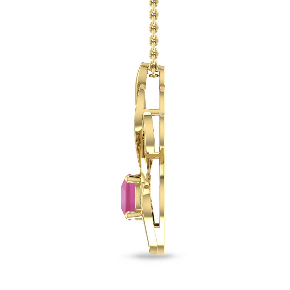 Yellow Gold - Pink Tourmaline