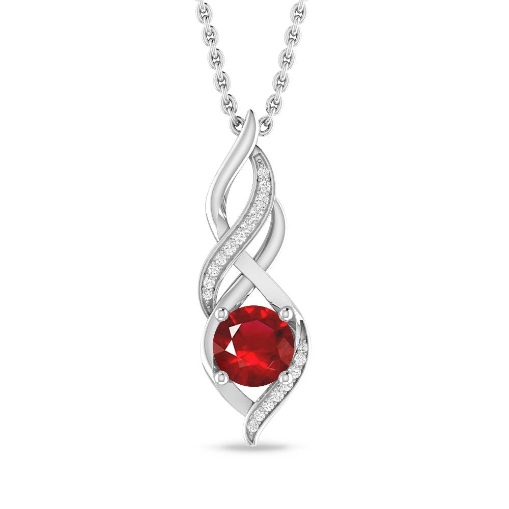 White Gold - Ruby