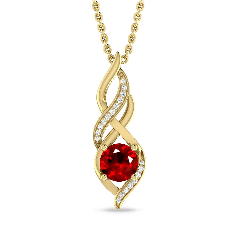 Yellow Gold - Ruby