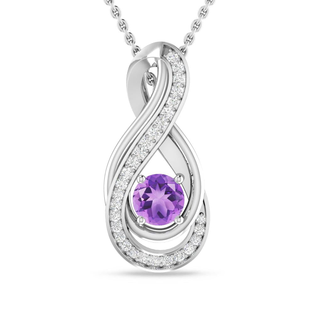 White Gold - Amethyst