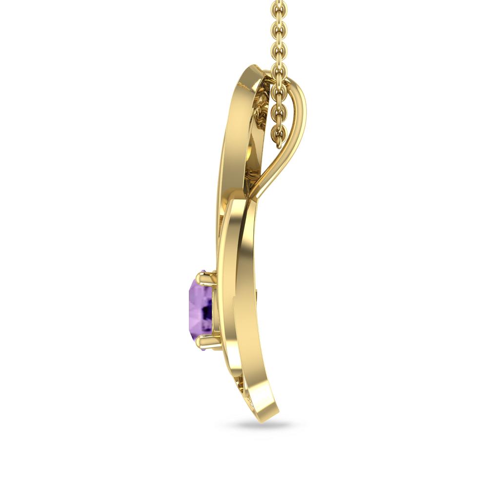 Yellow Gold - Amethyst