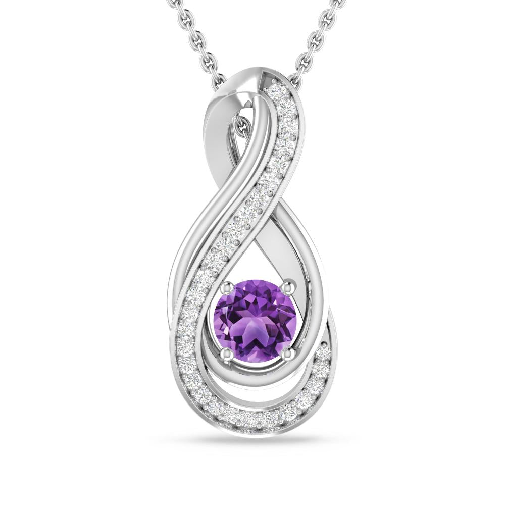 White Gold - Amethyst