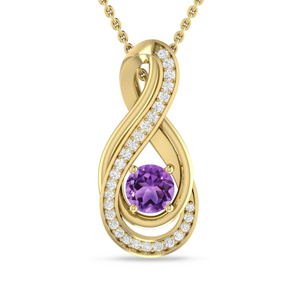 Yellow Gold - Amethyst