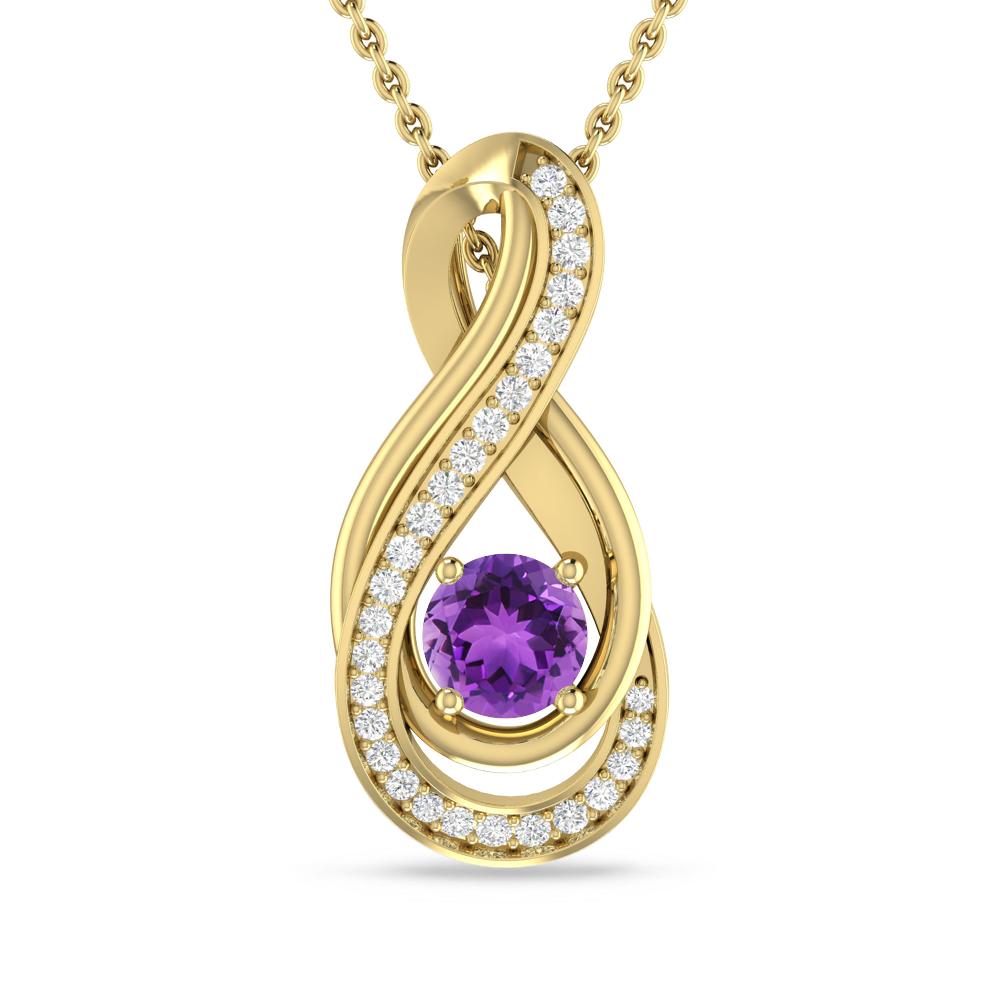 Yellow Gold - Amethyst