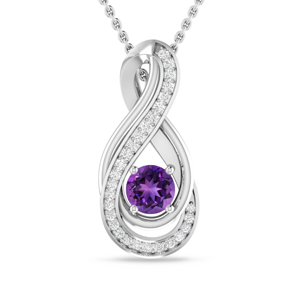 White Gold - Amethyst