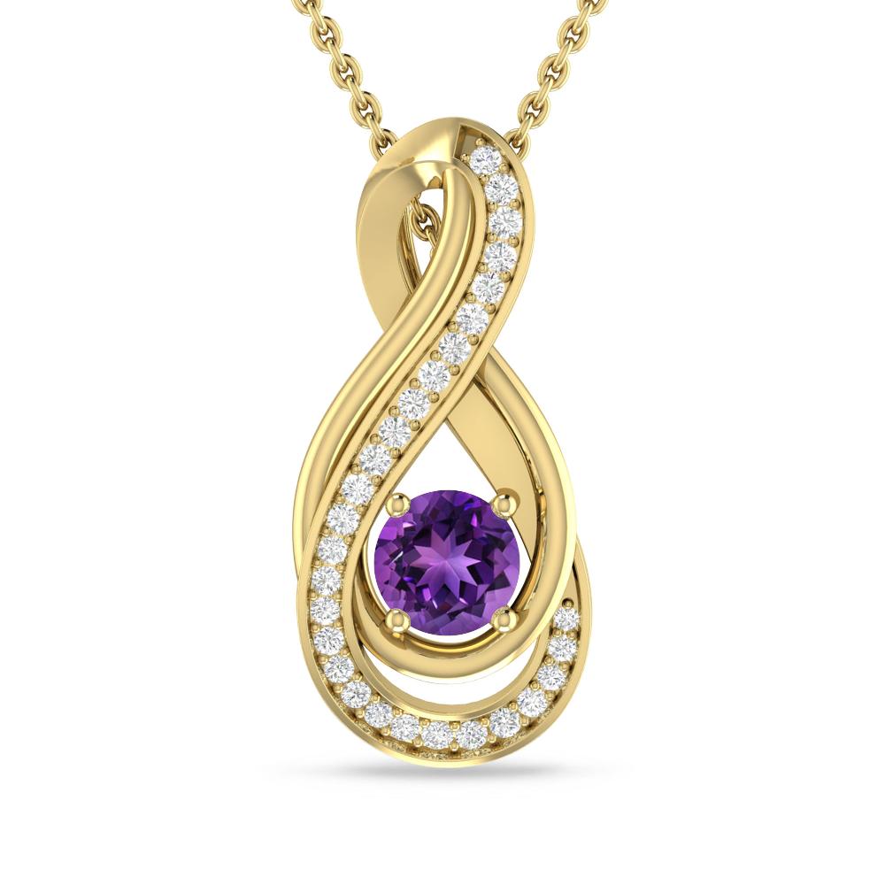 Yellow Gold - Amethyst