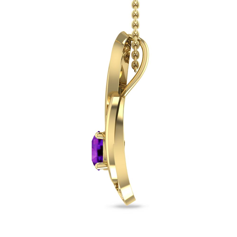 Yellow Gold - Amethyst