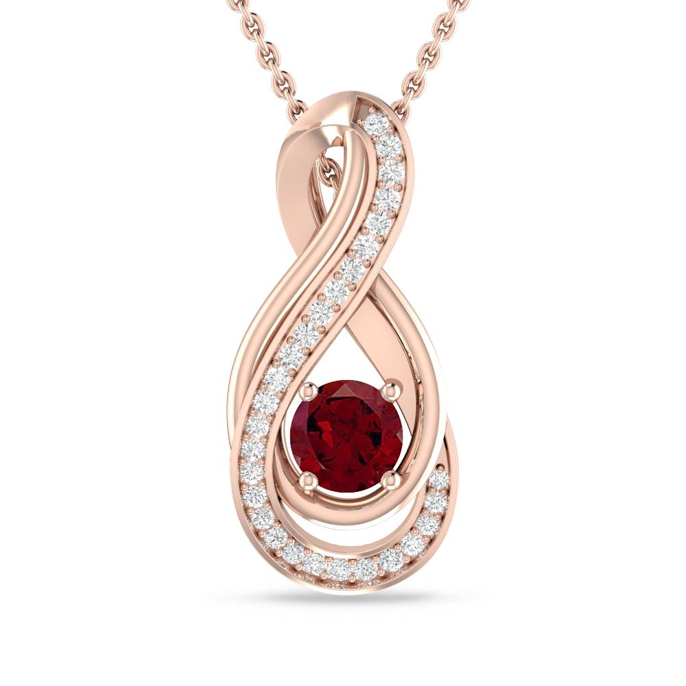 Rose Gold - Garnet