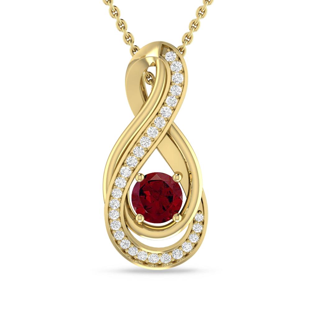 Yellow Gold - Garnet