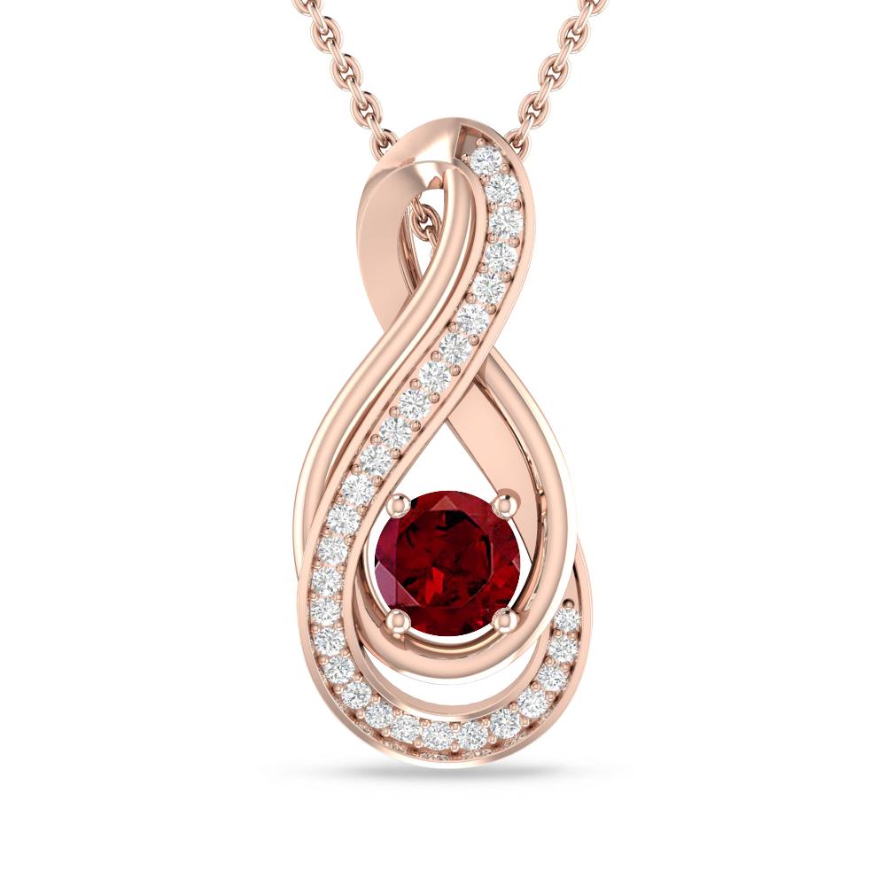 Rose Gold - Garnet