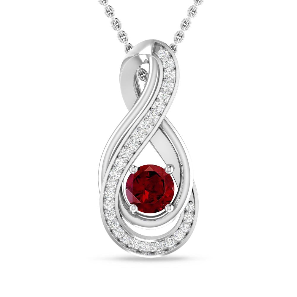 White Gold - Garnet