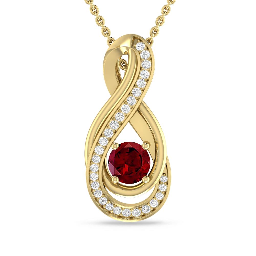 Yellow Gold - Garnet