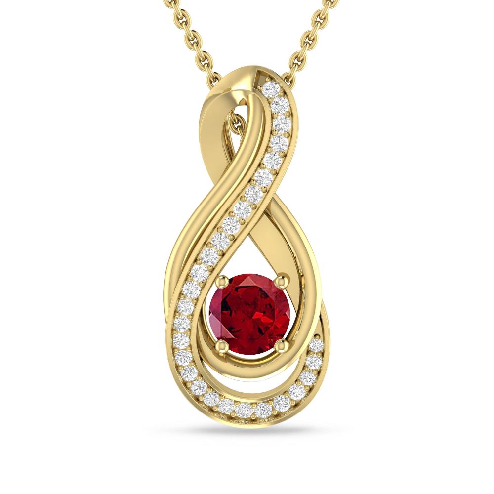 Yellow Gold - Garnet