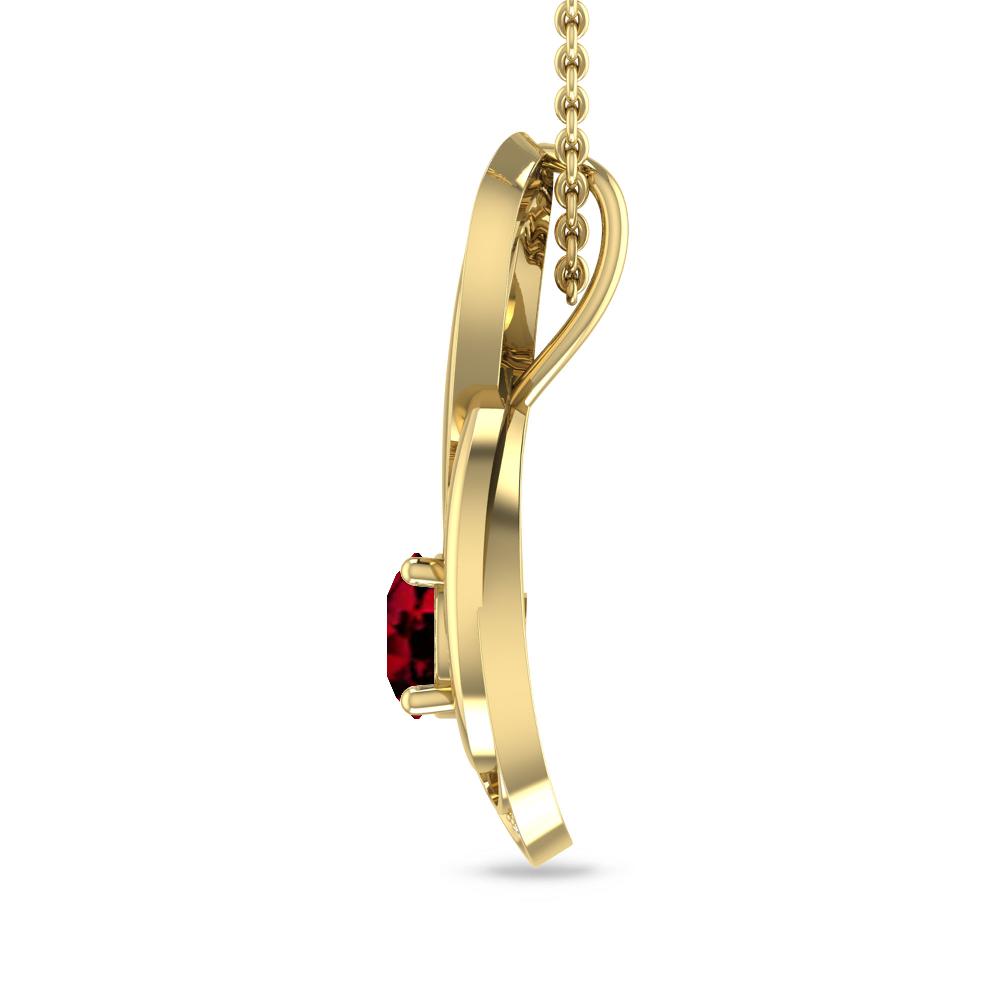 Yellow Gold - Garnet