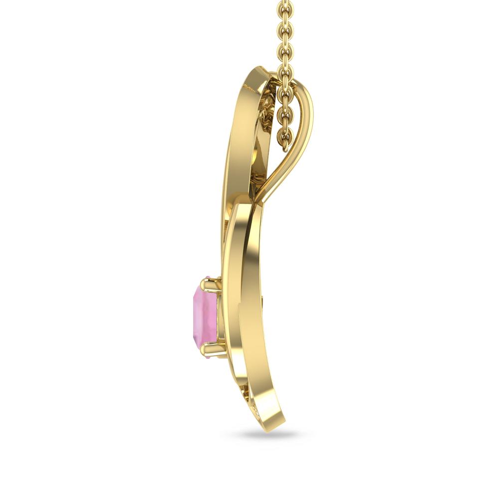 Yellow Gold - Pink Tourmaline