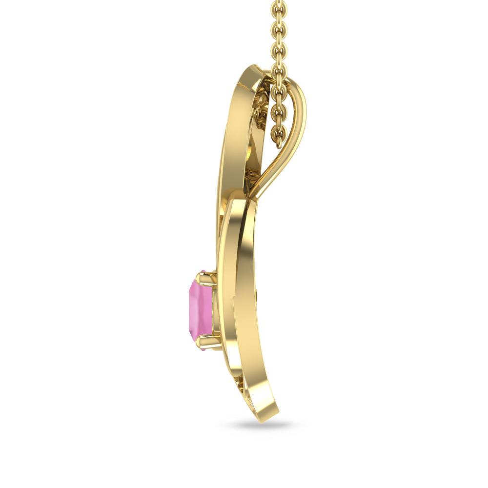 Yellow Gold - Pink Tourmaline