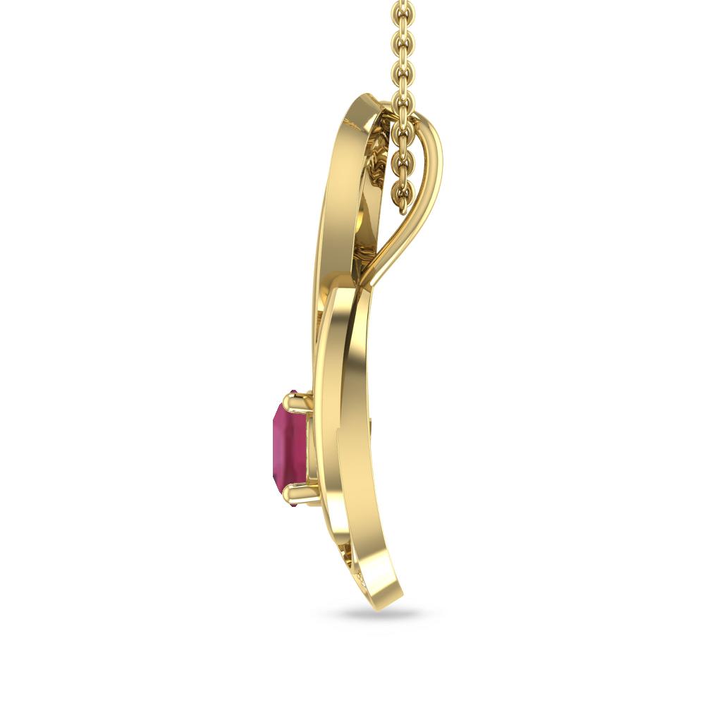 Yellow Gold - Pink Tourmaline