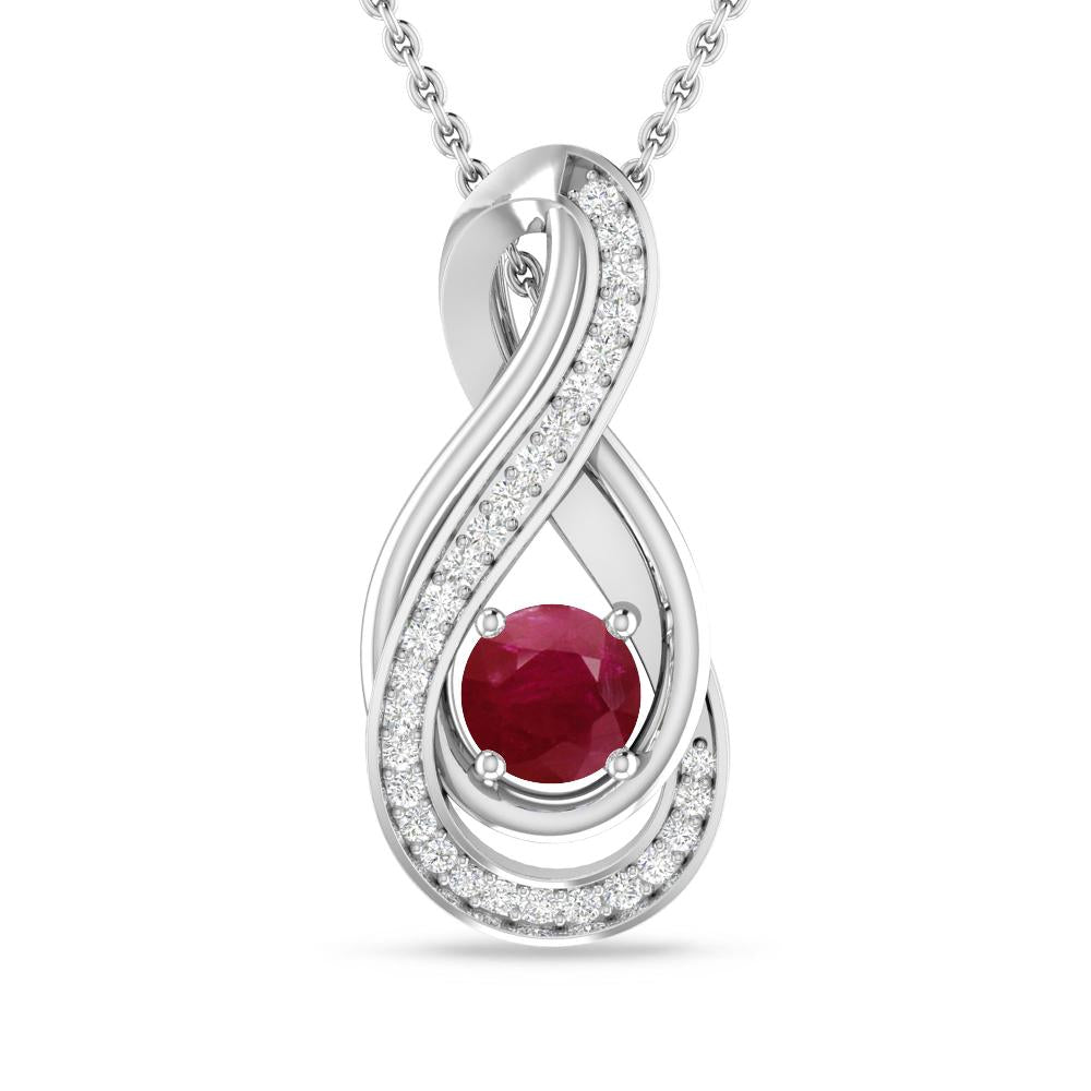 White Gold - Ruby