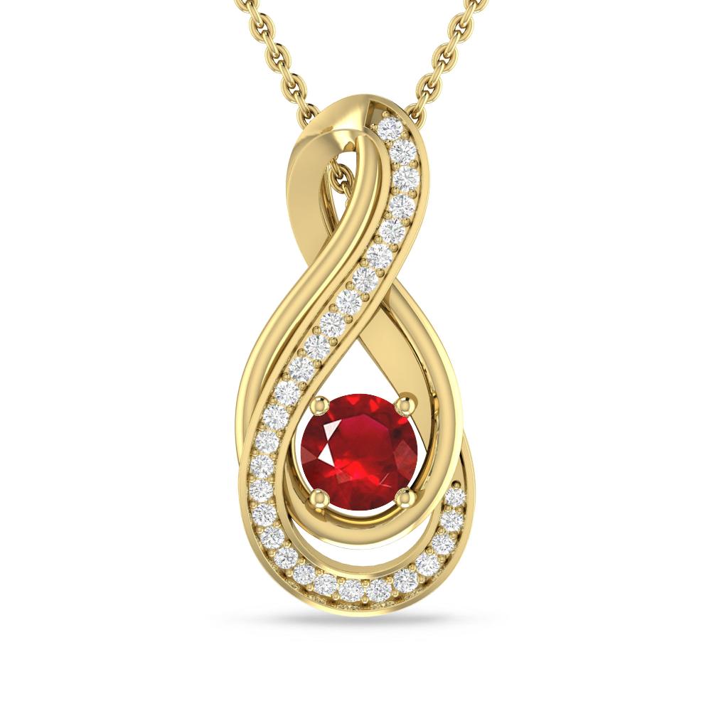 Yellow Gold - Ruby