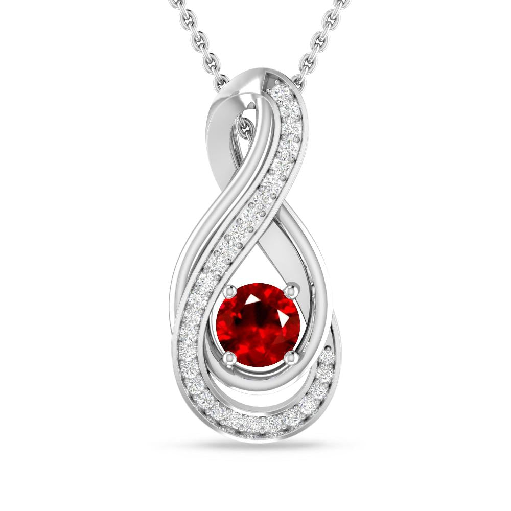 White Gold - Ruby