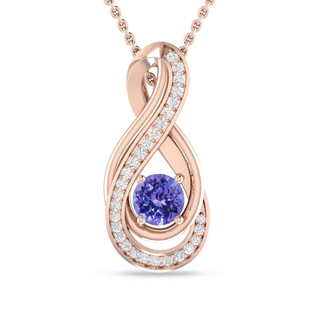 Rose Gold - Tanzanite