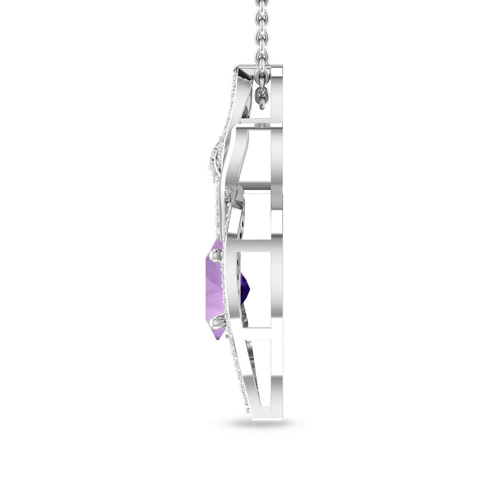 White Gold - Amethyst