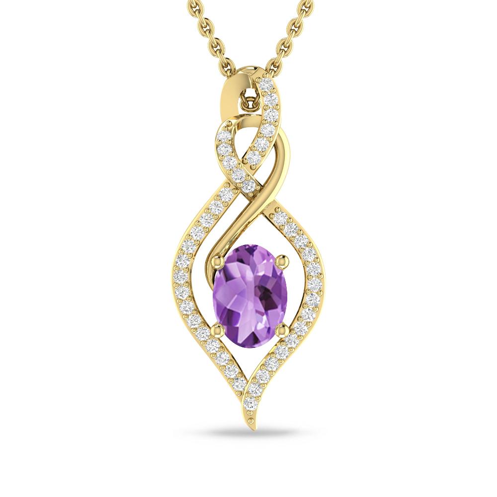 Yellow Gold - Amethyst