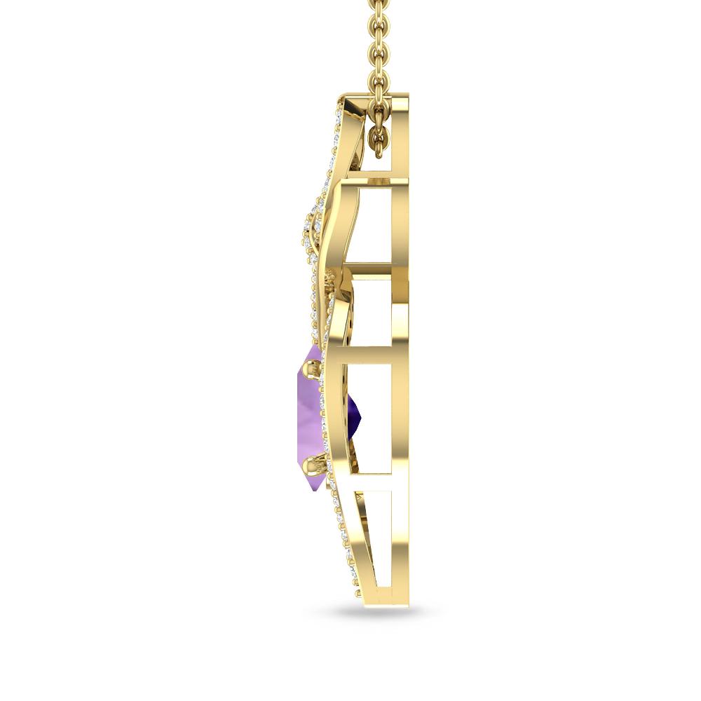 Yellow Gold - Amethyst