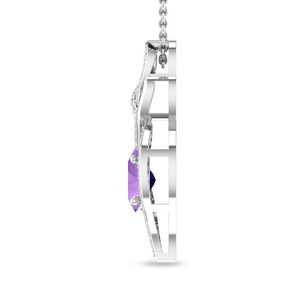 White Gold - Amethyst