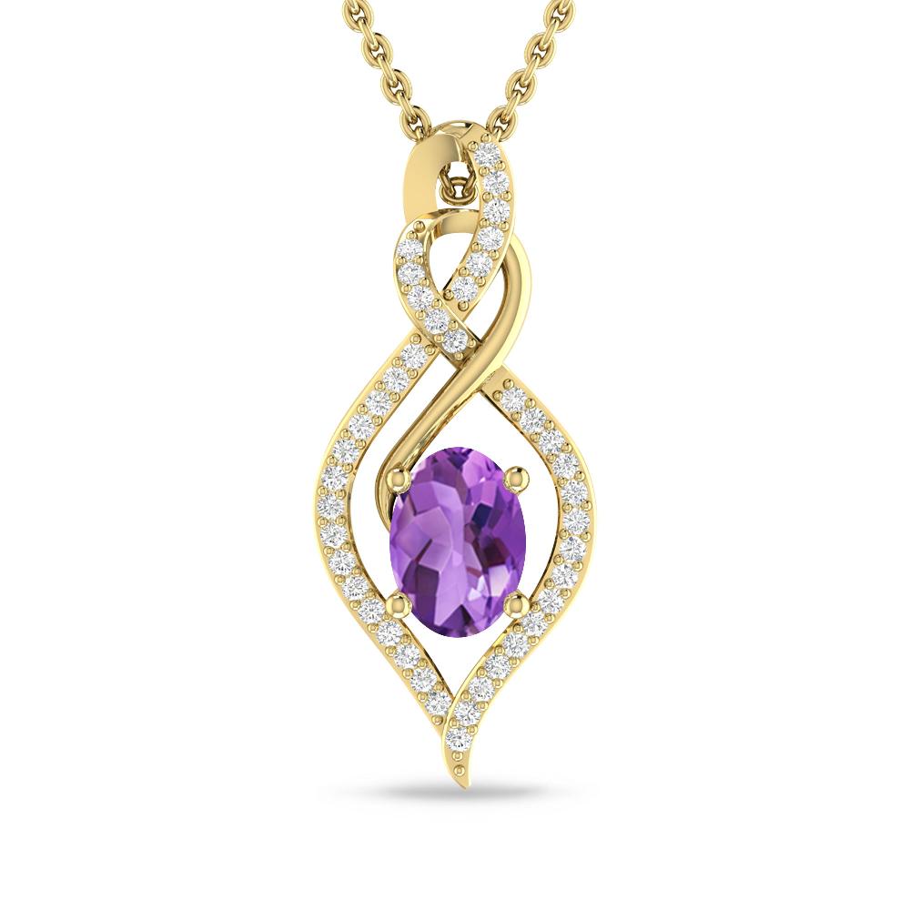 Yellow Gold - Amethyst