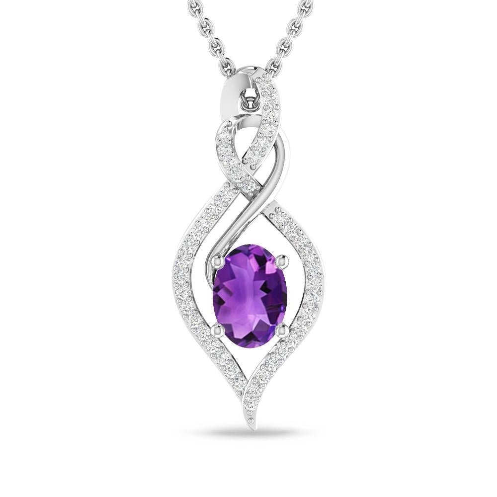 White Gold - Amethyst