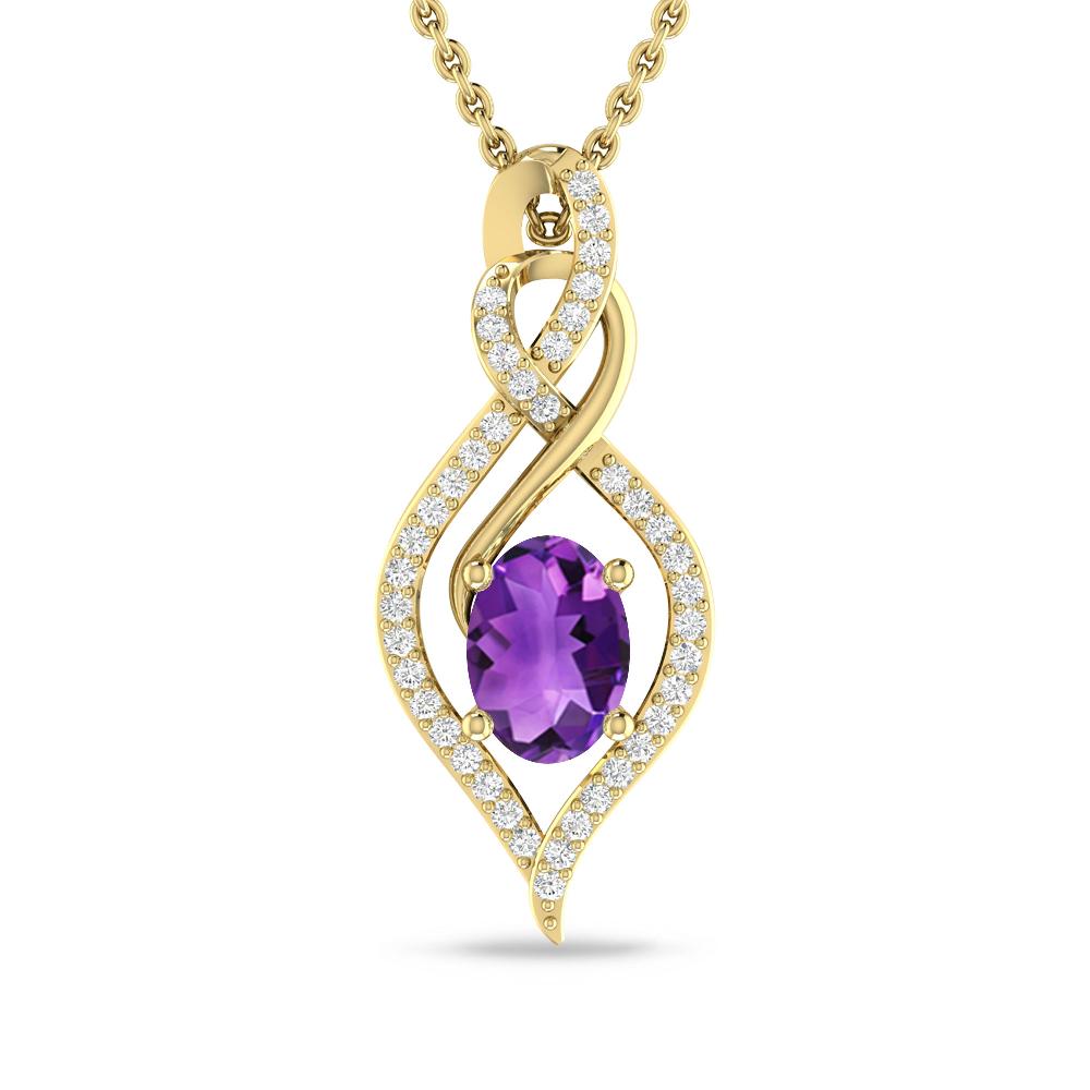 Yellow Gold - Amethyst