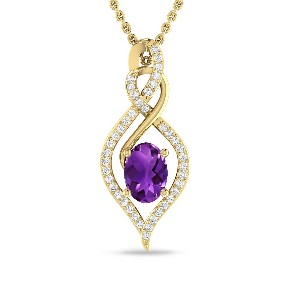 Yellow Gold - Amethyst