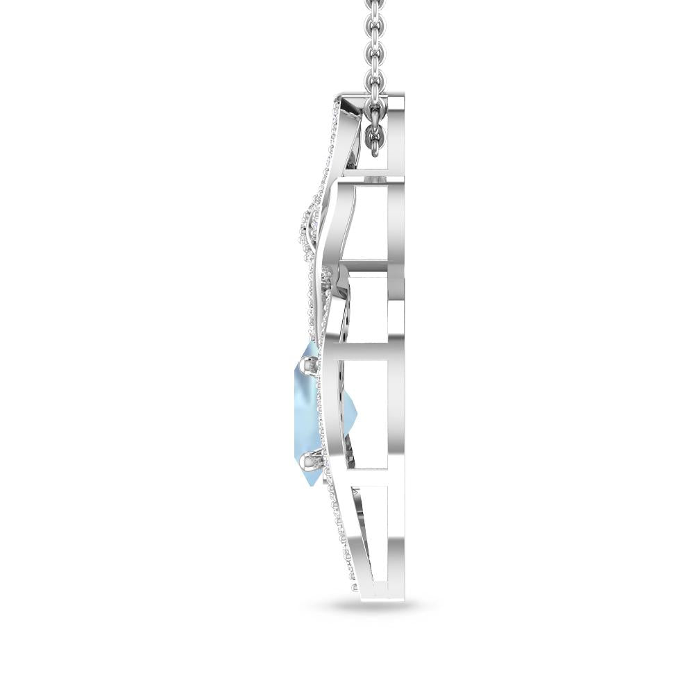 White Gold - Aquamarine