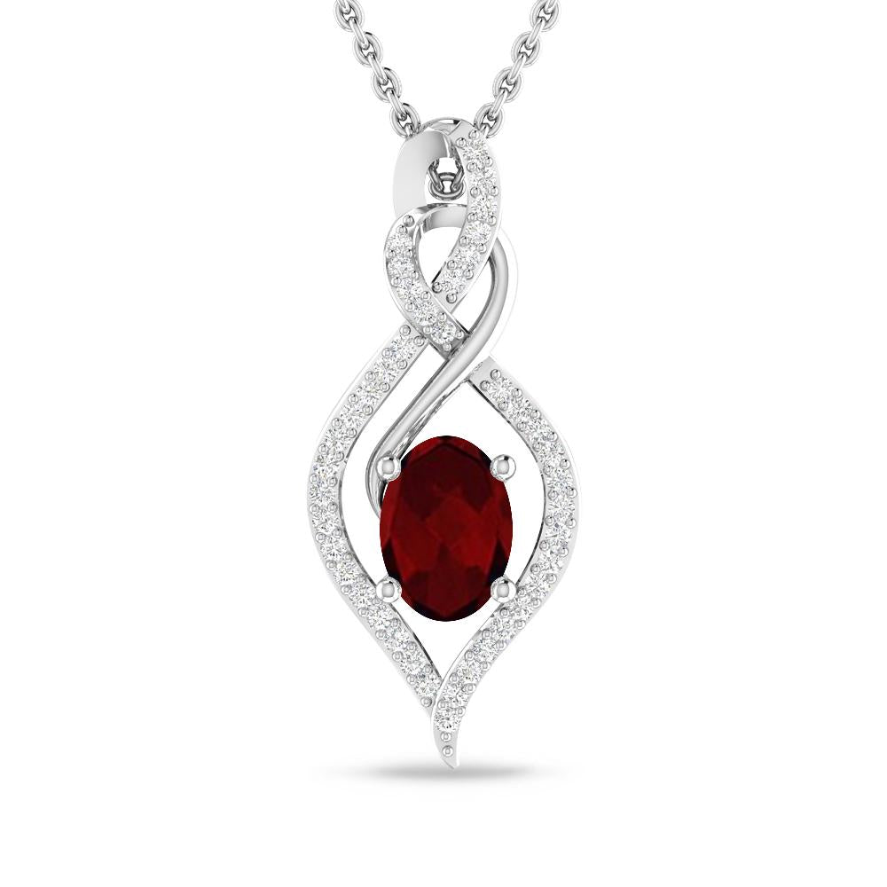 White Gold - Garnet