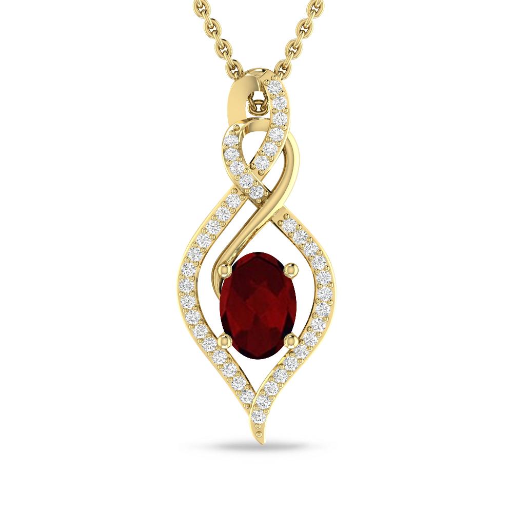 Yellow Gold - Garnet