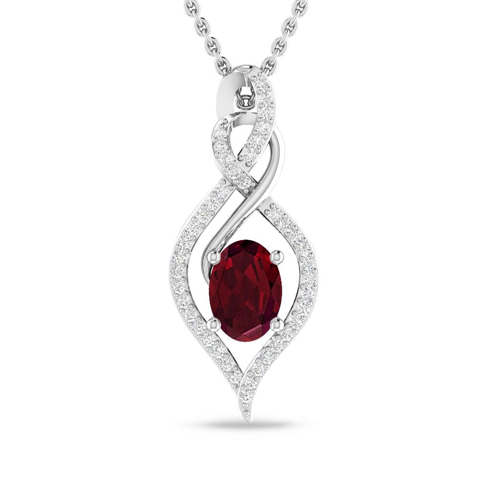 White Gold - Garnet