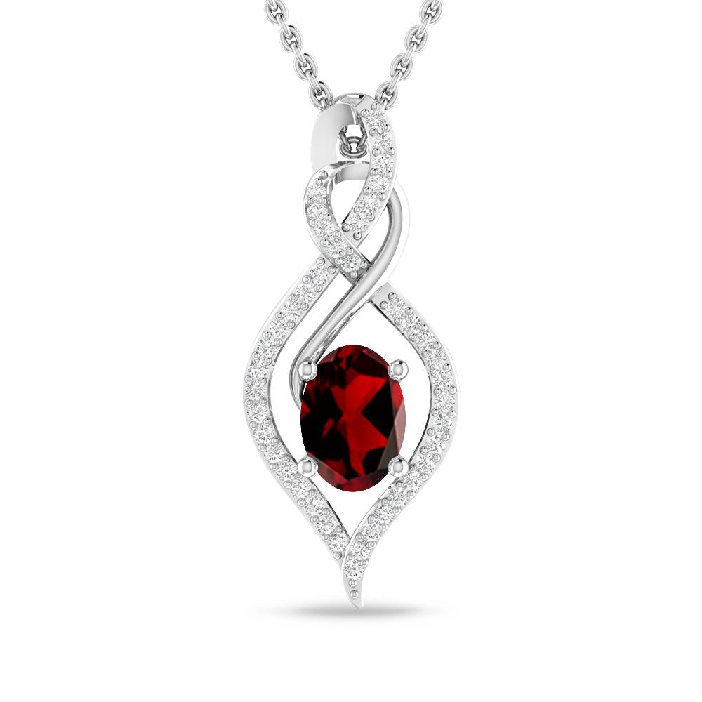 White Gold - Garnet