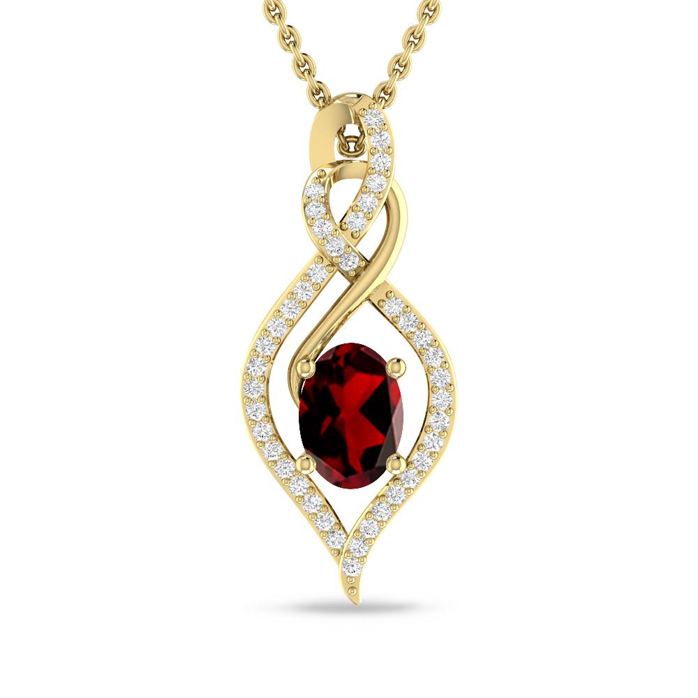 Yellow Gold - Garnet