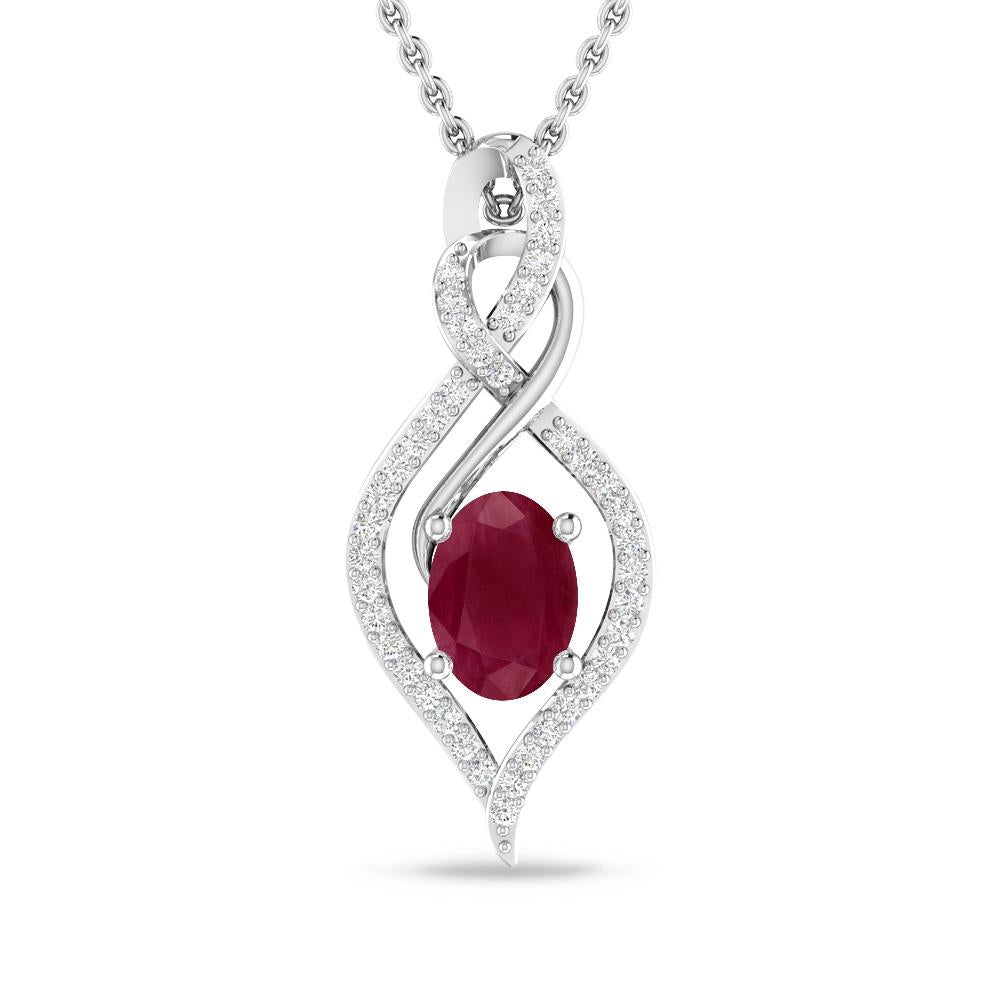 White Gold - Ruby