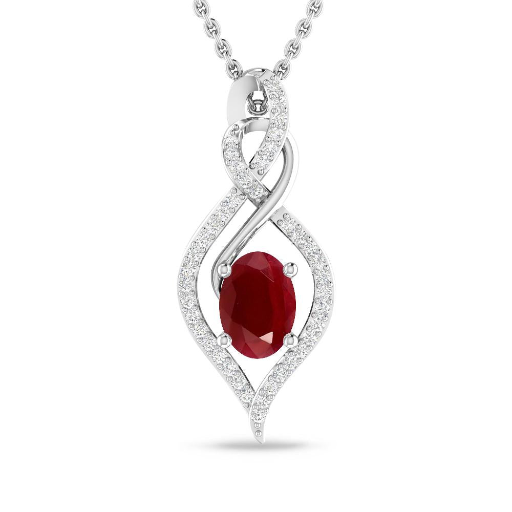 White Gold - Ruby