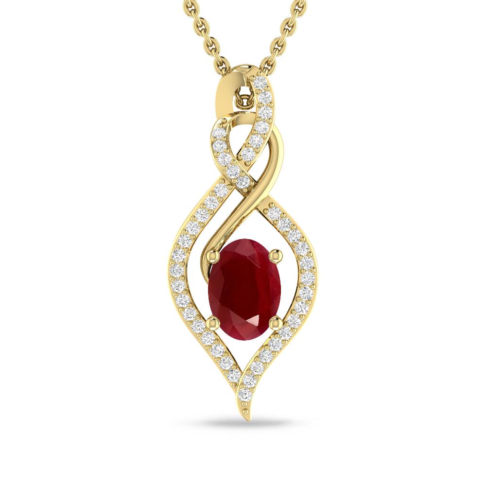 Yellow Gold - Ruby