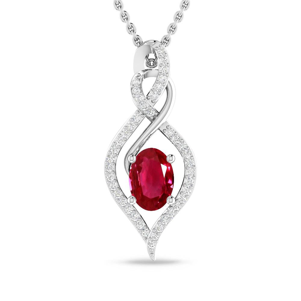 White Gold - Ruby