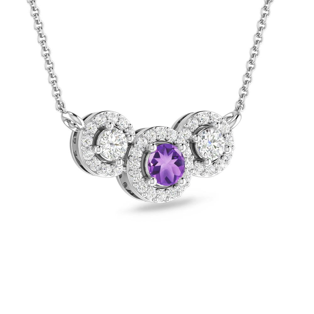 White Gold - Amethyst