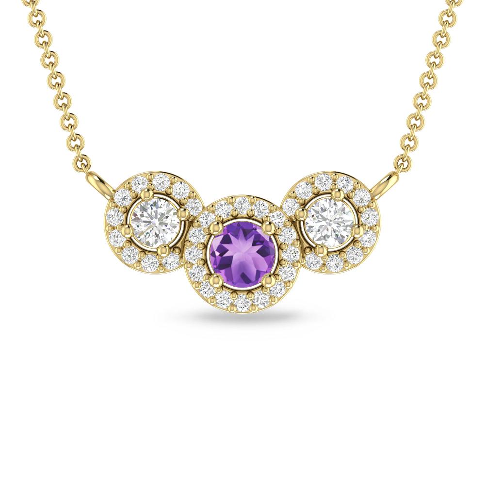 Yellow Gold - Amethyst