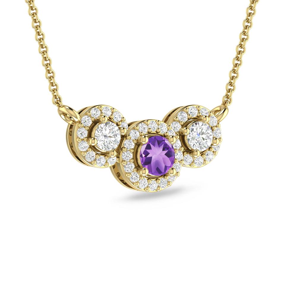 Yellow Gold - Amethyst