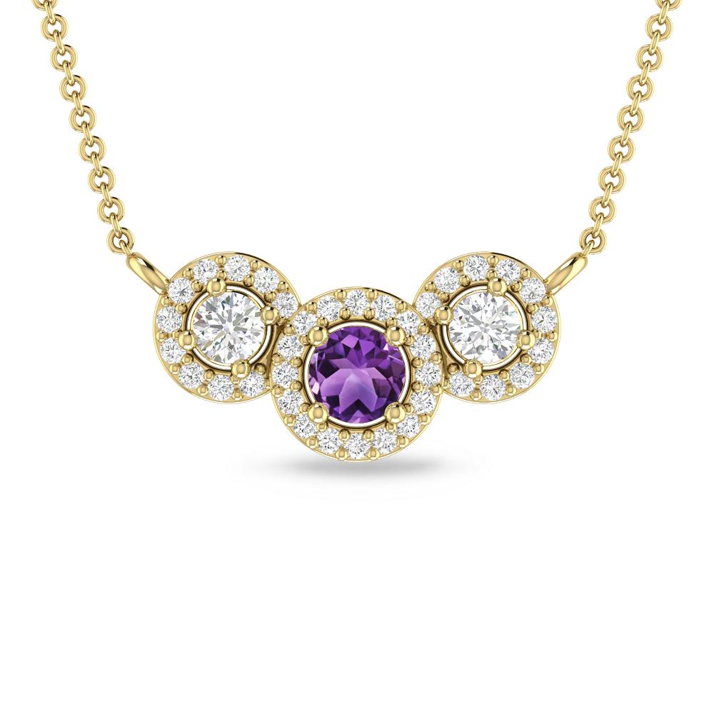 Yellow Gold - Amethyst